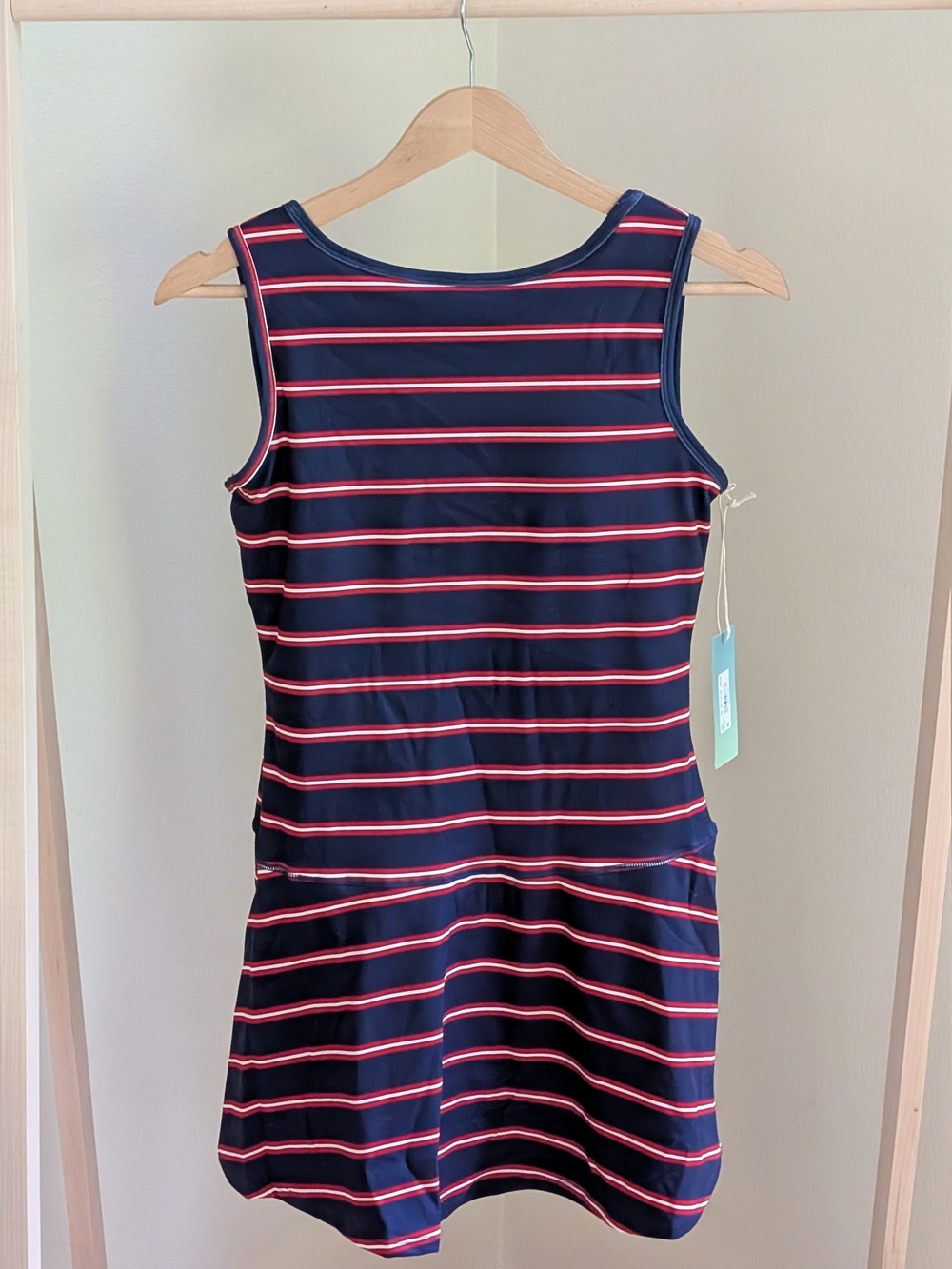 ✨SOLD✨ NWT Altar'd State Icon Striped Tennis Mini Skort Dress In Navy/Red - L - Picture 6 of 12